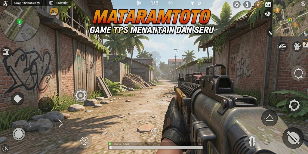Screenshot gameplay <strong>MATARAMTOTO</strong> menampilkan aksi seru dalam pertempuran TPS.