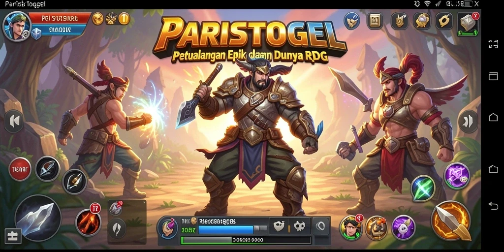 Tangkapan layar menampilkan aksi seru dalam permainan RPG.