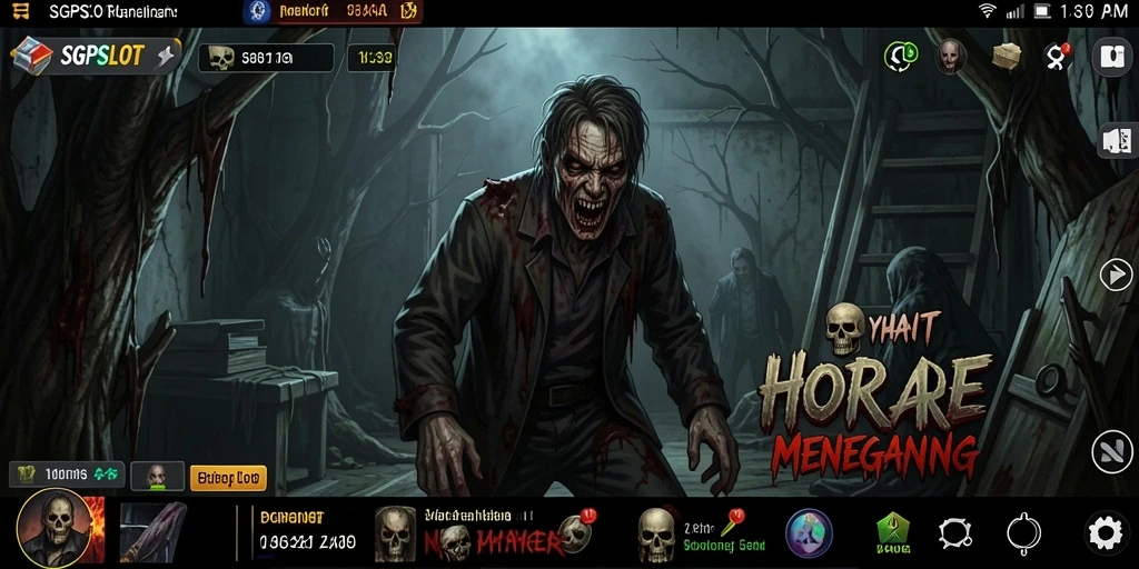 Tampilan gameplay menegangkan dari permainan horor SGPSLOT.