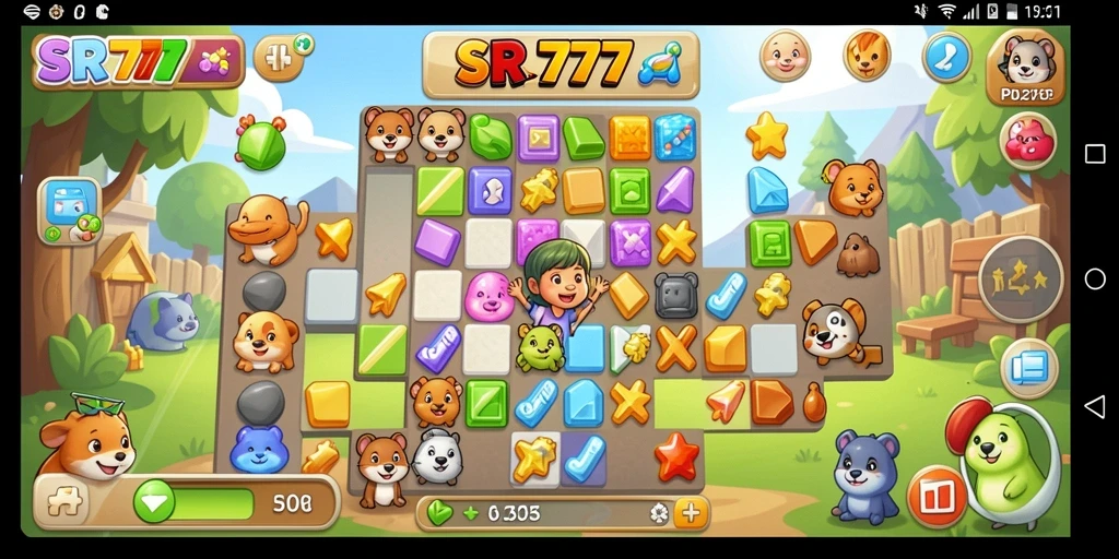 Screenshot gameplay SR777 menampilkan suasana permainan Puzzle yang seru.