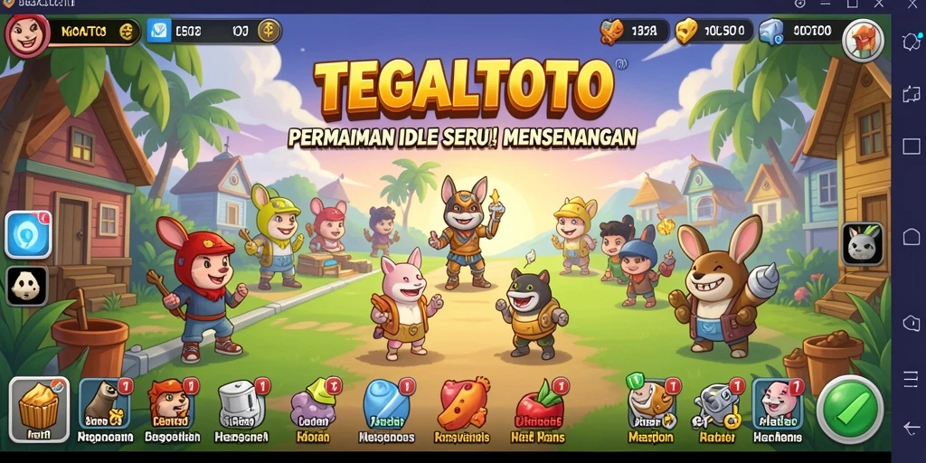 Screenshot gameplay TEGALTOTO menampilkan aksi Idle yang menarik dan menghibur.