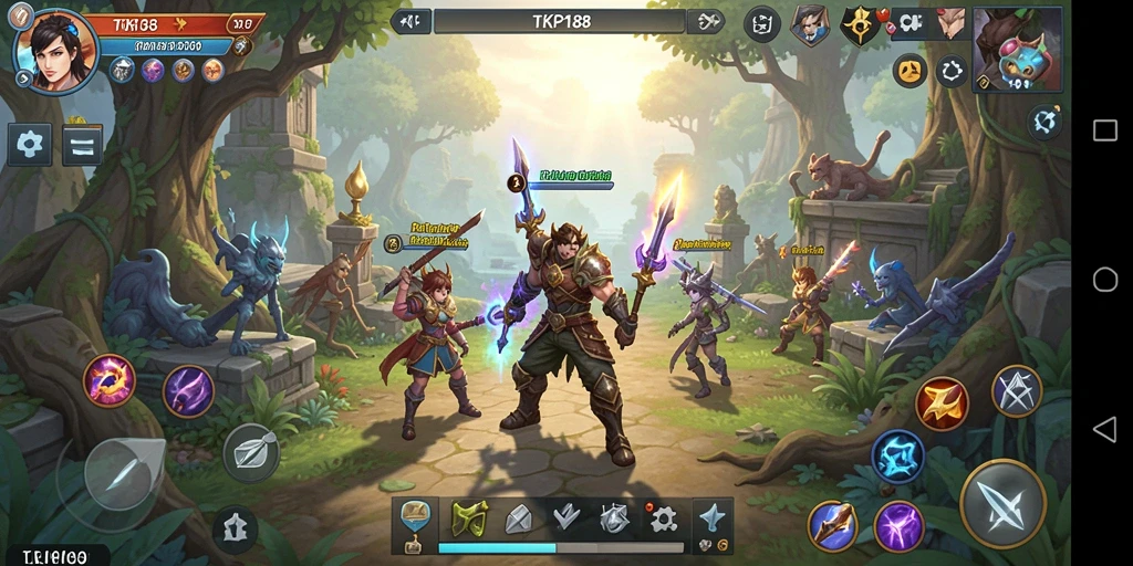 Tampilan gameplay TKP188 dengan grafis RPG yang memukau.