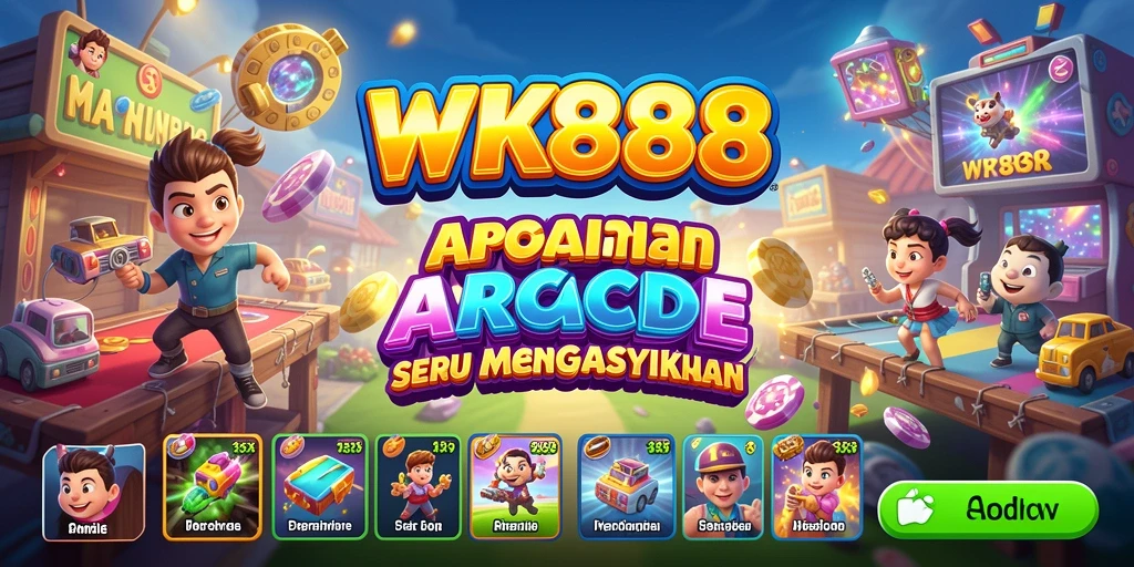 Tampilan gameplay seru dari WK888 yang penuh warna.