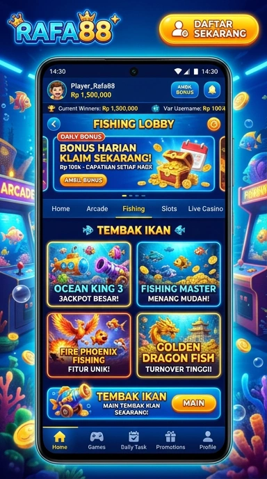 Tampilan antarmuka rafa88 yang user-friendly.